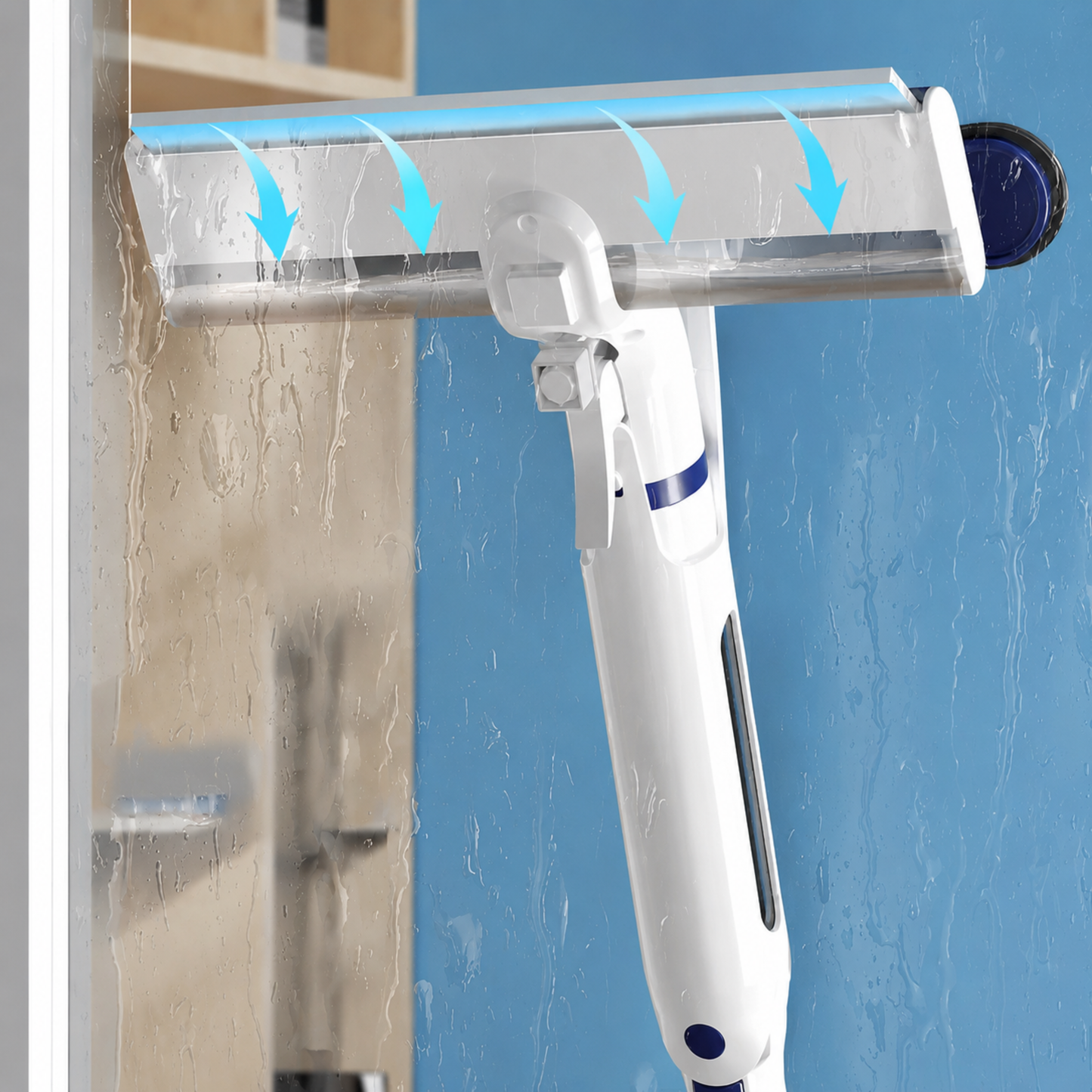 SprayGlide | 3-in-1 Glaswisser met reservoir