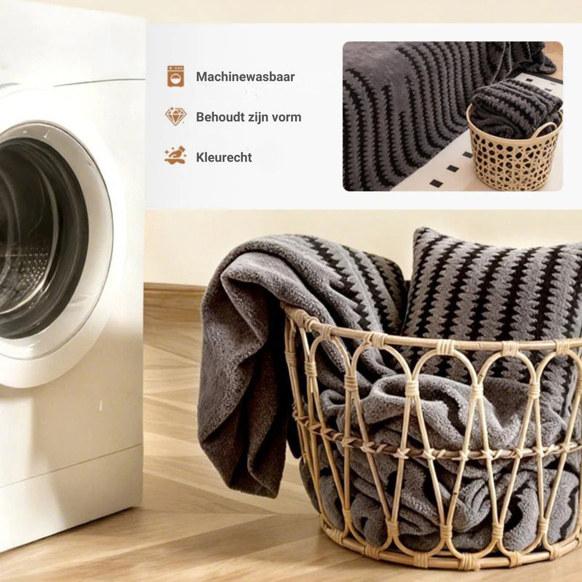 CozyShield Bankhoes – Warm, Antislip en Zacht Pluche Winterontwerp