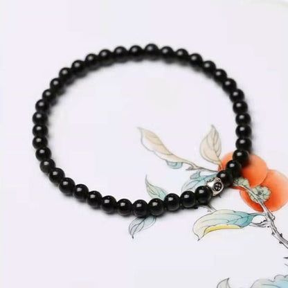 Obsidiaan Armband - Parels