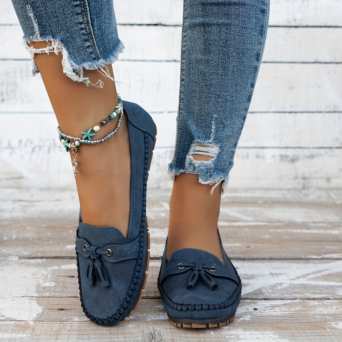 Nadine – Klassieke loafers met kwastjes