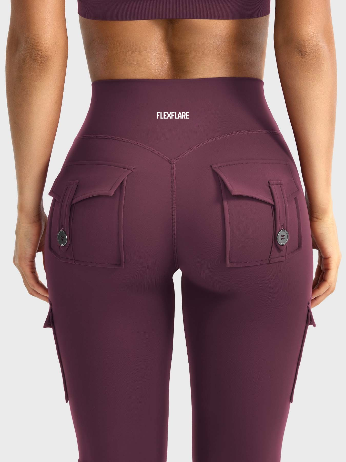 FlexFlare | Cargo Legging - Donkere Kers