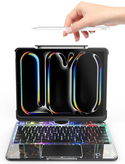 Transparante 360° iPad Toetsenbord Beschermhoes