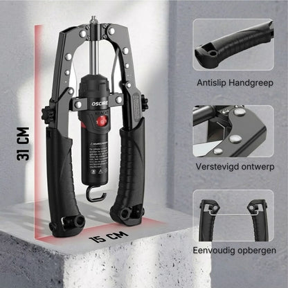 HydraForge | Hydraulische Armtrainer – Instelbare Weerstand, Spieropbouw & Krachttraining voor Thuis
