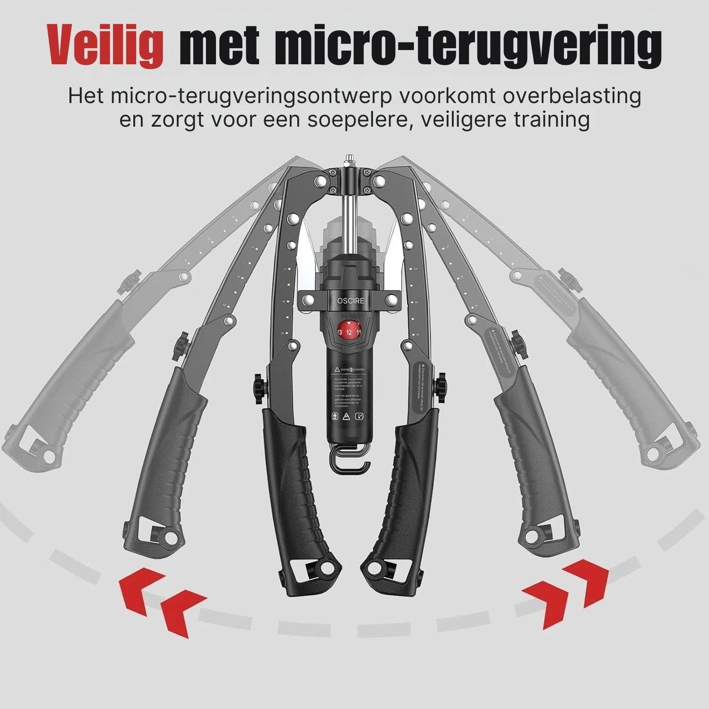 HydraForge | Hydraulische Armtrainer – Instelbare Weerstand, Spieropbouw & Krachttraining voor Thuis
