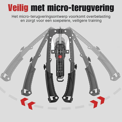 HydraForge | Hydraulische Armtrainer – Instelbare Weerstand, Spieropbouw & Krachttraining voor Thuis