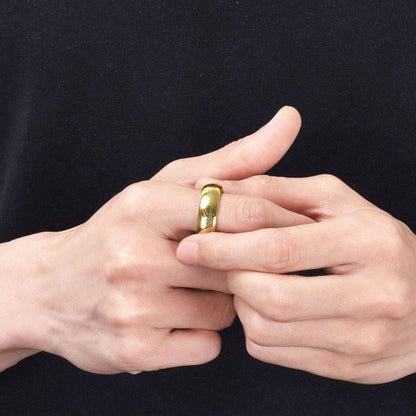 LOTR Gouden Ring met Gravure in Tengwar "My Precious"