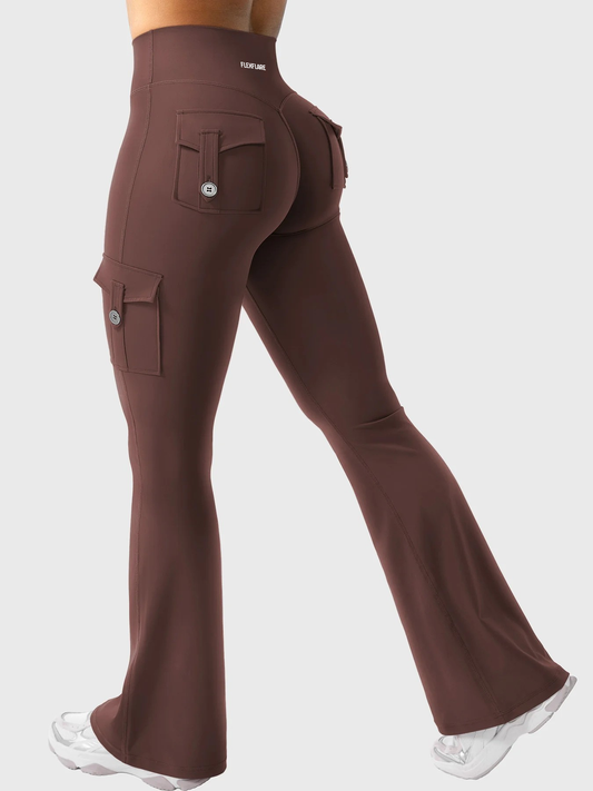 FlexFlare | Cargo Legging - Chocolade