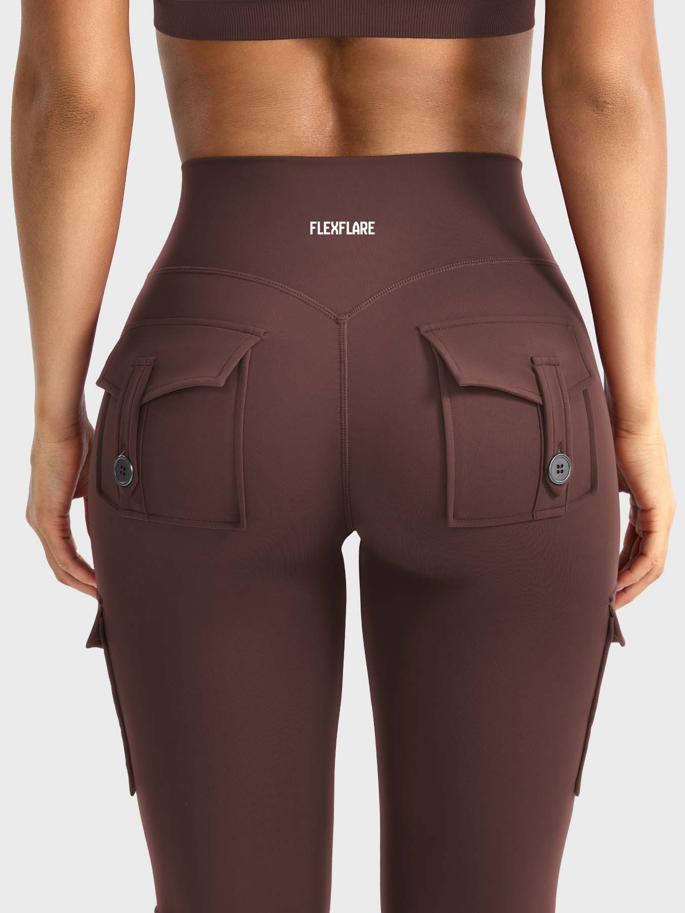 FlexFlare | Cargo Legging - Chocolade