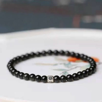 Obsidiaan Armband - Parels