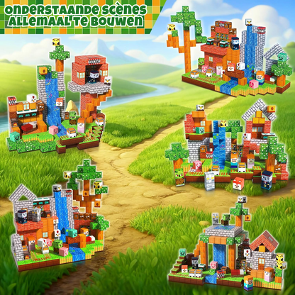 Graslandplezier - Magnetische Bouwtegels STEM Speelgoed | 2025 Dorpscollectie | 100–300 stuks | 2cm