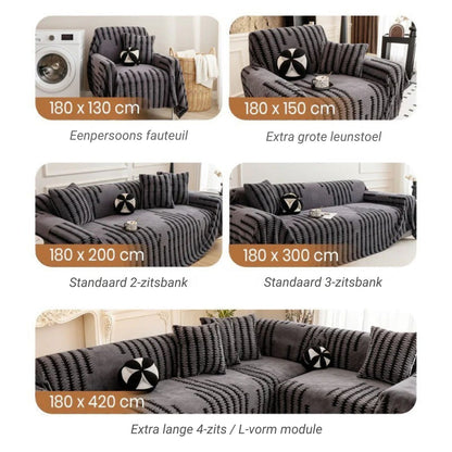 CozyShield Bankhoes – Warm, Antislip en Zacht Pluche Winterontwerp