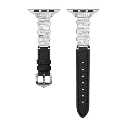 Onregelmatige Leren Band voor Apple Watch