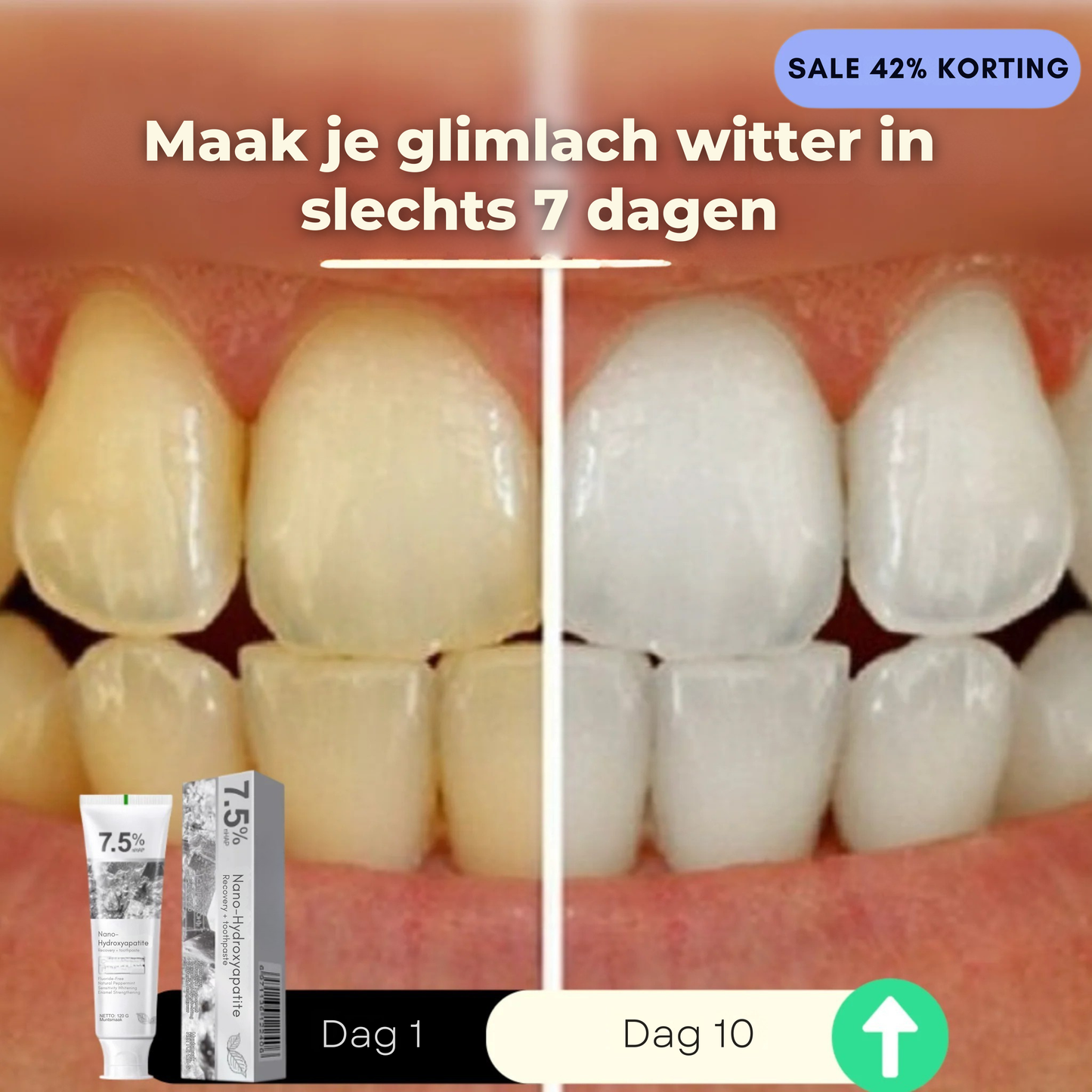 Hydroxyapatiet Tandpasta | 1+1 Gratis