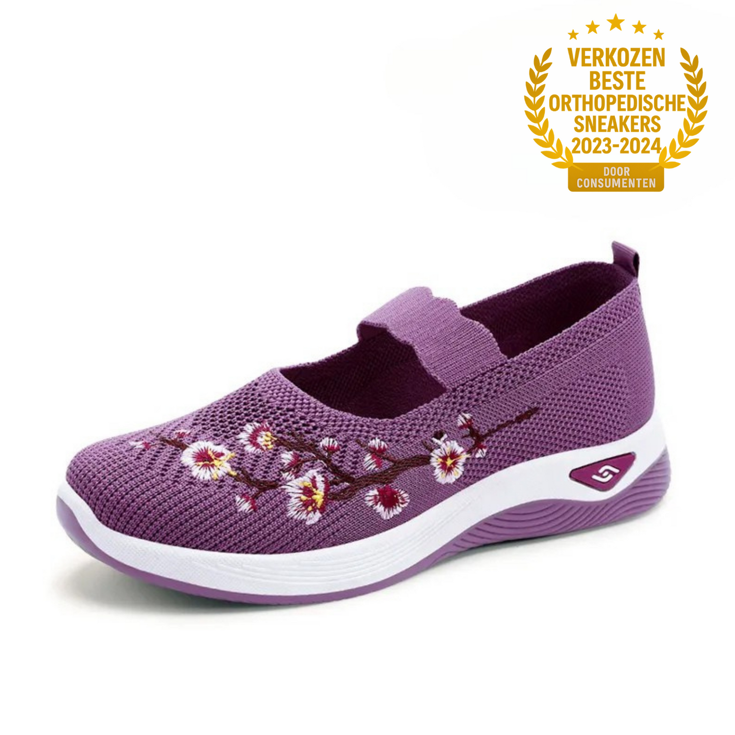 ErgoFlora – Bloemige Sneakers Met Orthopedisch Comfort