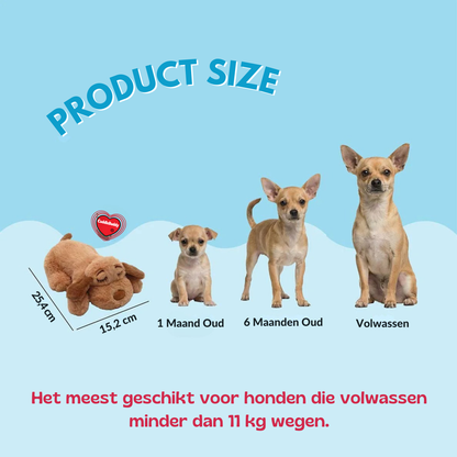 CuddleBuddy | Geeft kleine honden rust door een knuffelbare slaapgenoot