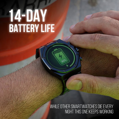 Sentinel | Stalen hex-bezel smartwatch
