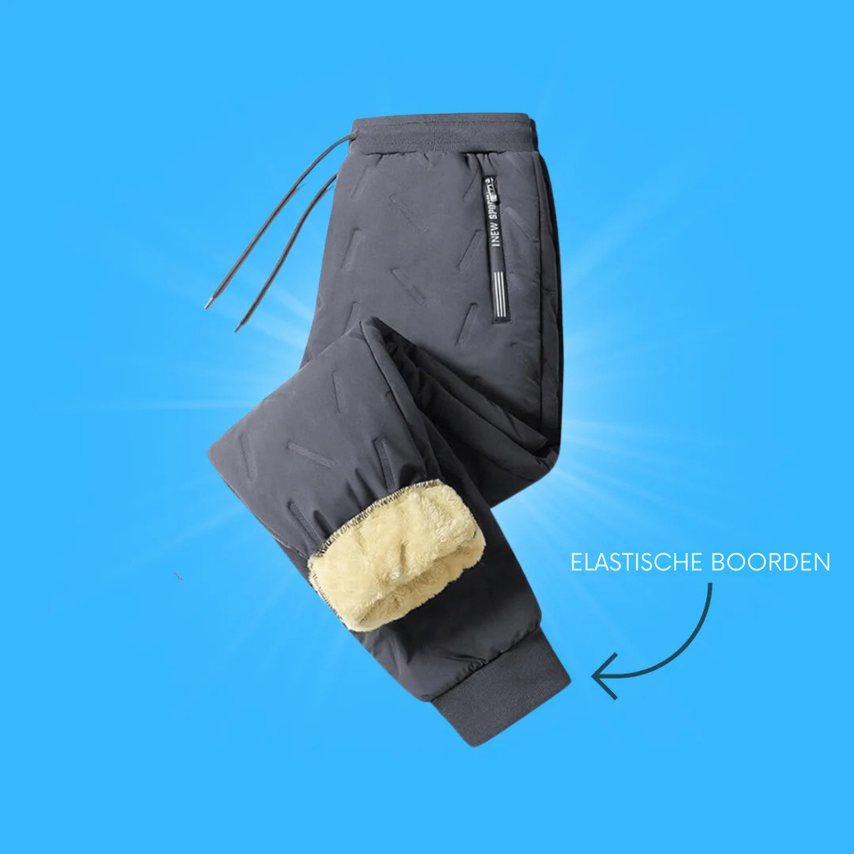 NordFleece ThermoBroek – Waterafstotend, Winddicht en Warm Gevoerd