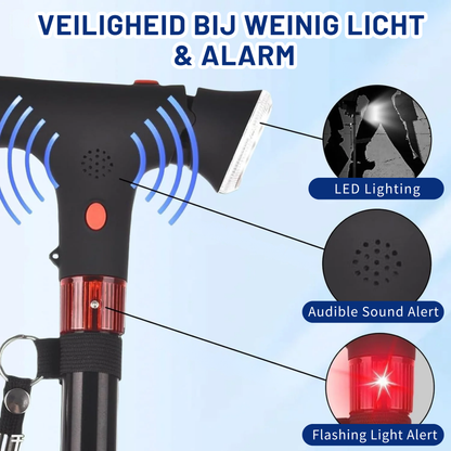 Walknix Wandelstok Met Led-Lamp
