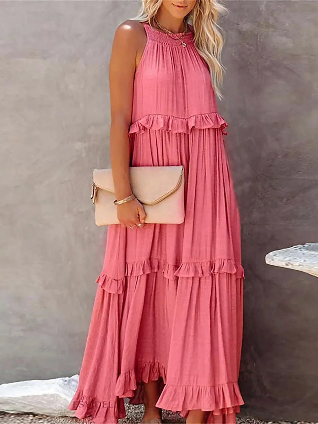 Elda Maxi Jurk – Zomers gemak met een vleugje elegantie