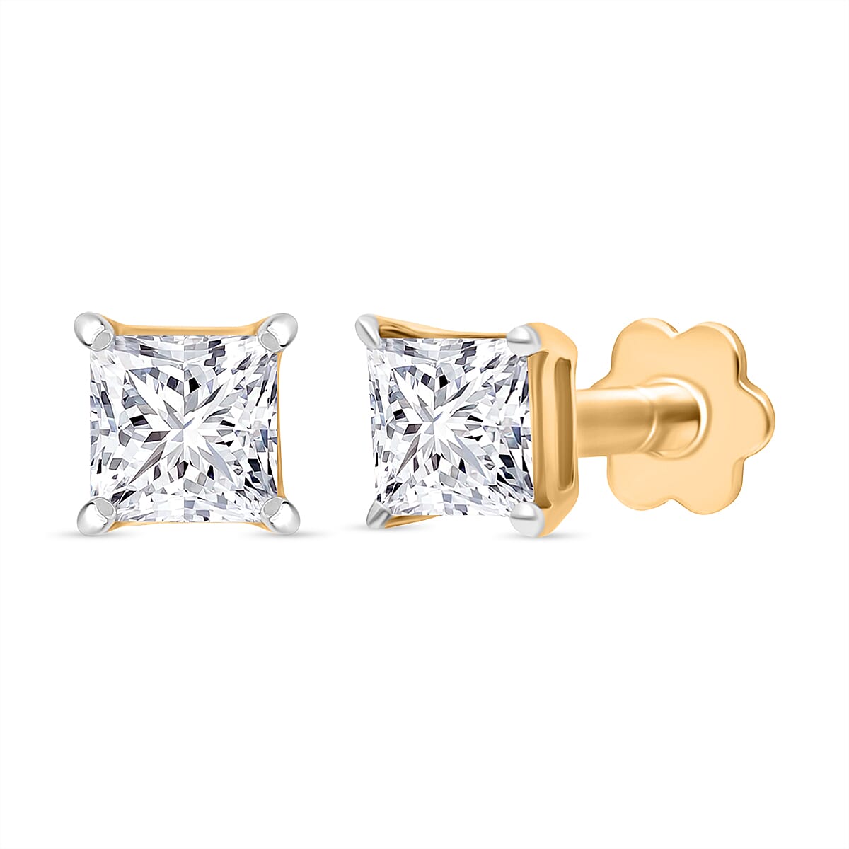 VermeilSpark | Lab-grown diamant oorknop