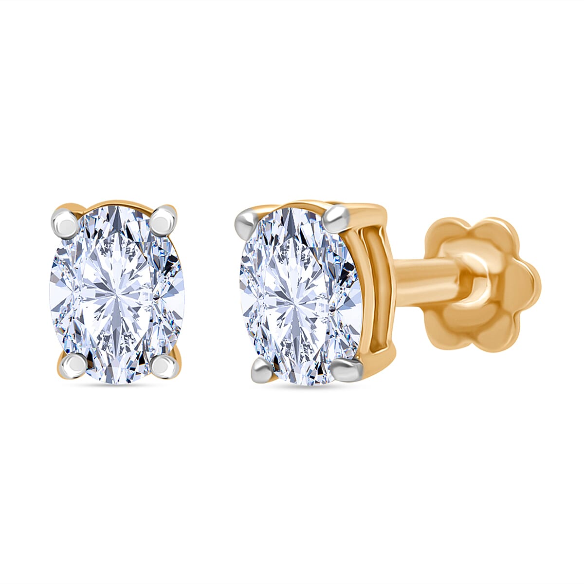 VermeilSpark | Lab-grown diamant oorknop