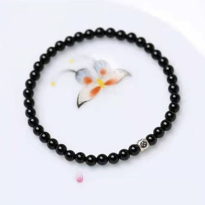 Obsidiaan Armband - Parels