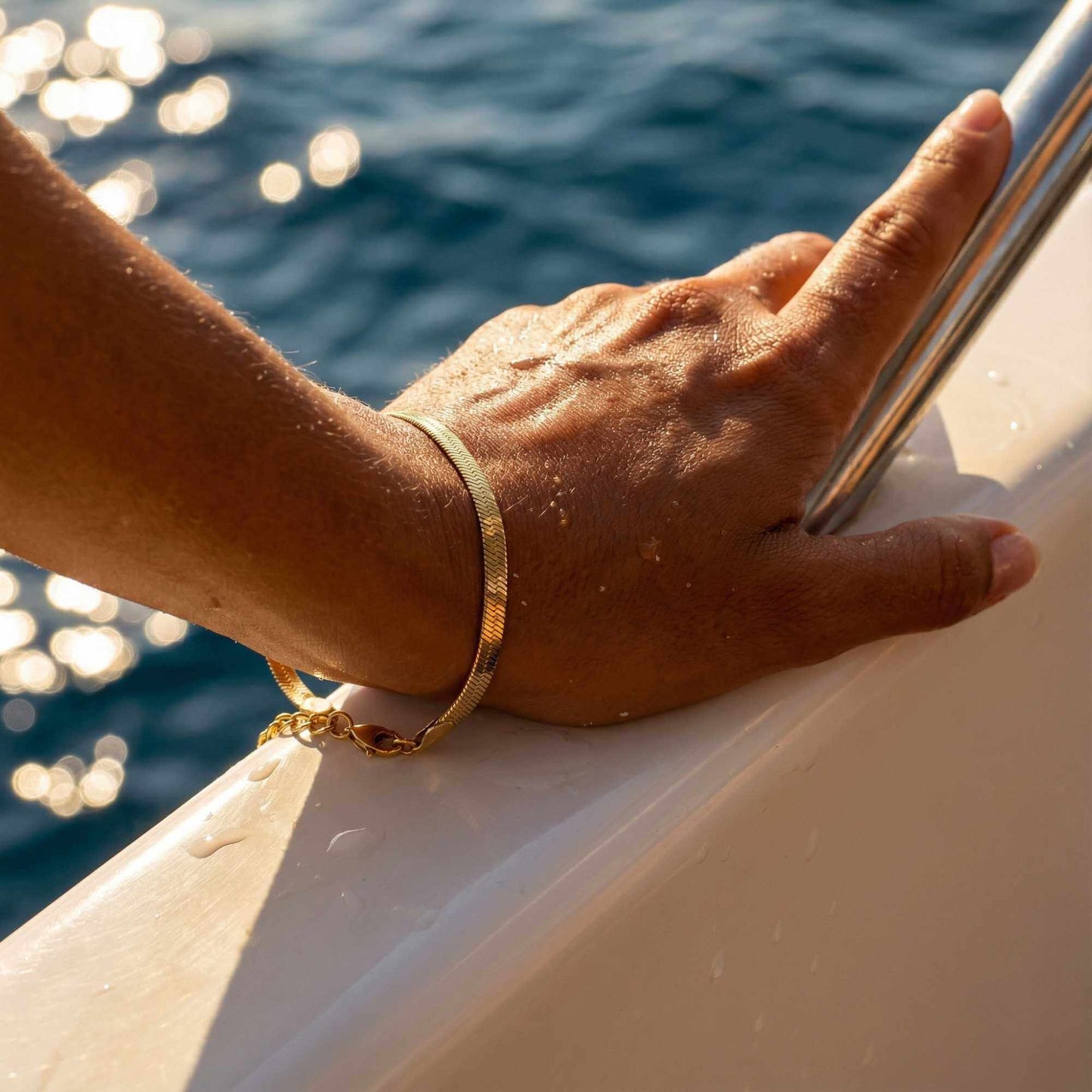 Kauai-armband met visgraatmotief
