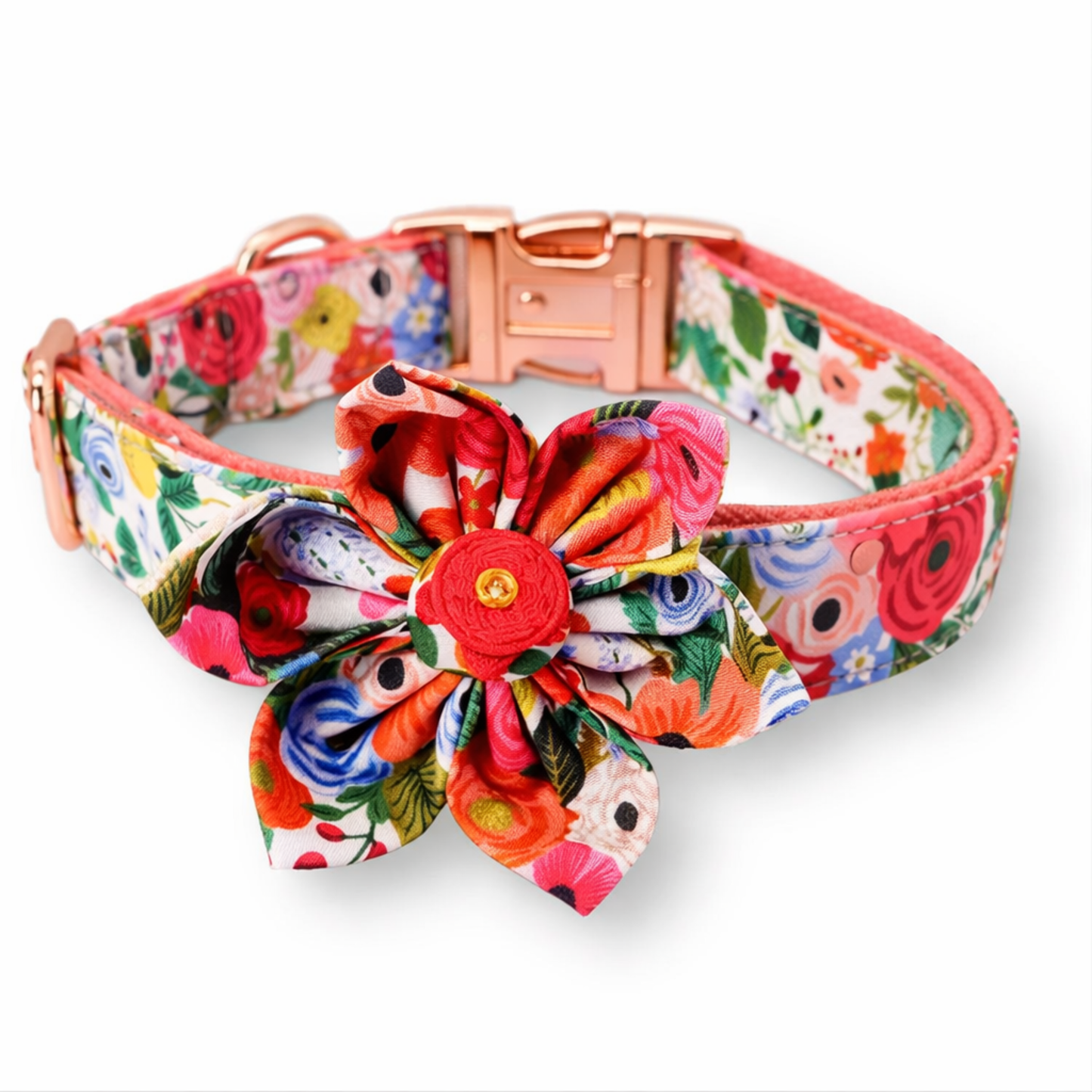 BloomPaws | Verstelbare Hondenhalsband - Ochtend bloemen