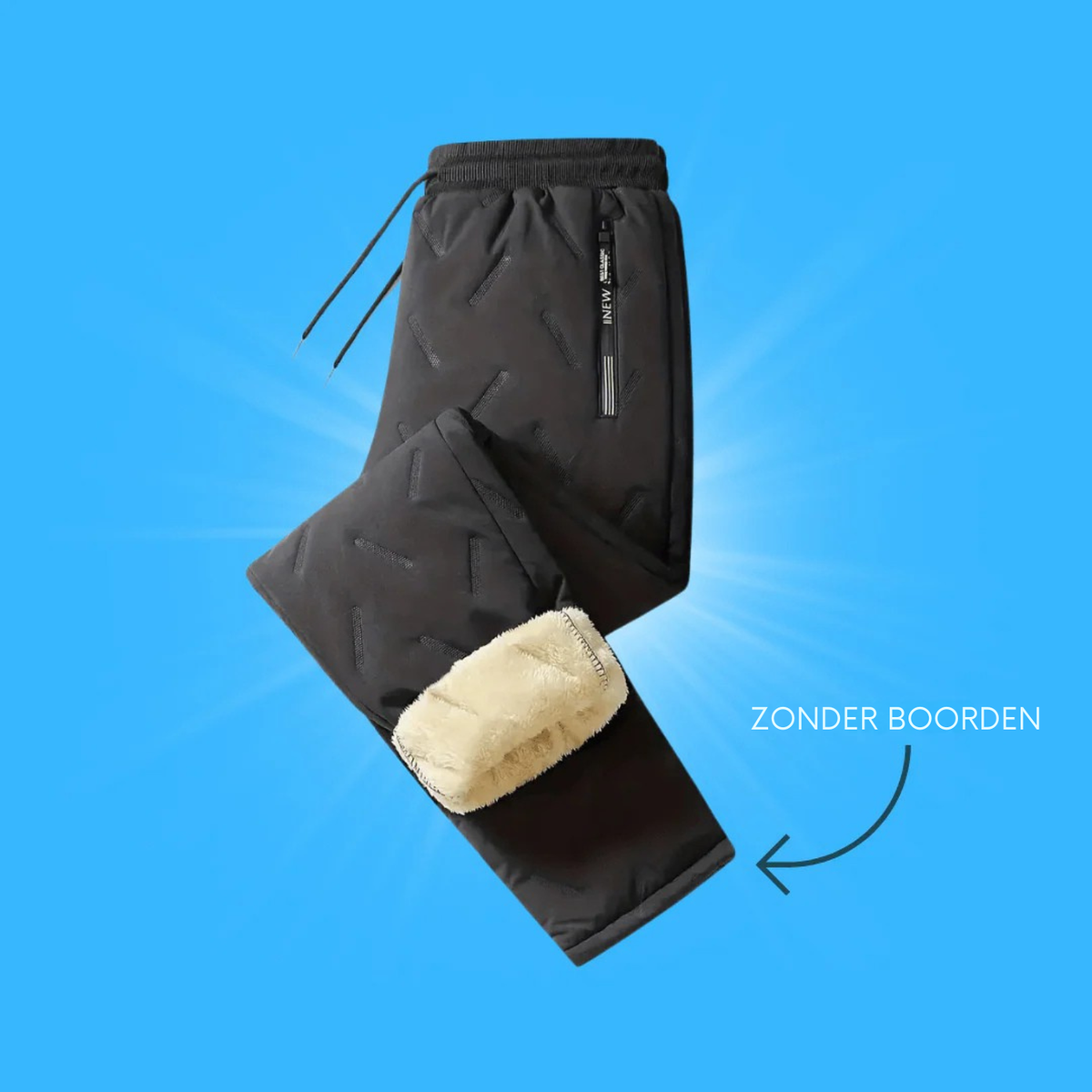 NordFleece ThermoBroek – Waterafstotend, Winddicht en Warm Gevoerd