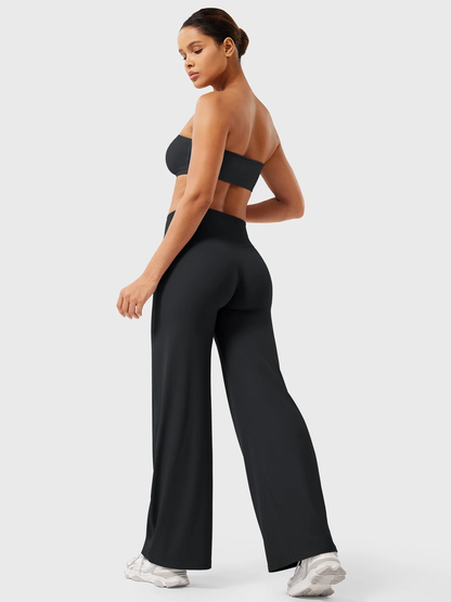 CurveFlex | Hoge Taille Straight-Leg Legging - Zwart