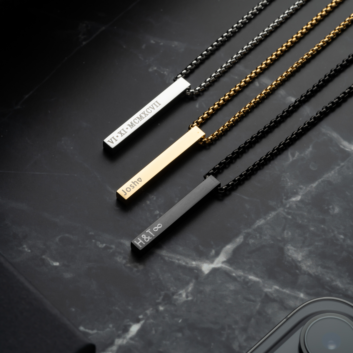 Tai Roestvrijstalen Box Chain Ketting – Met Gravering