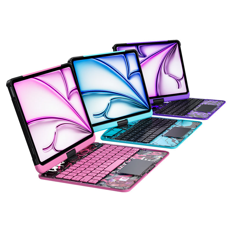 Transparante 360° iPad Toetsenbord Beschermhoes