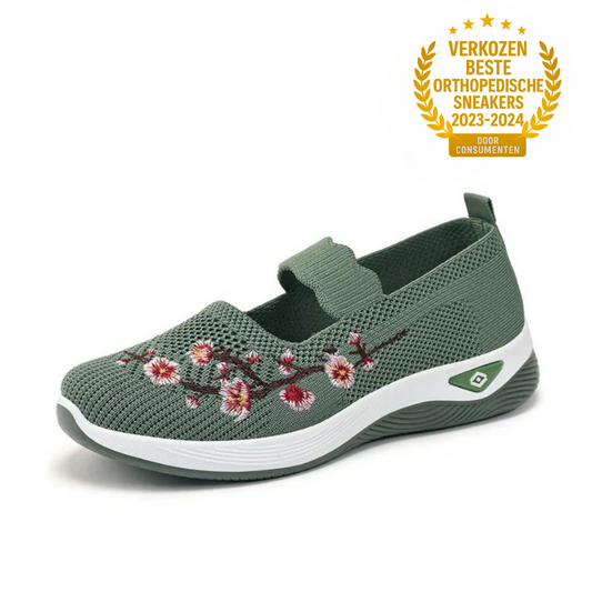ErgoFlora – Bloemige Sneakers Met Orthopedisch Comfort