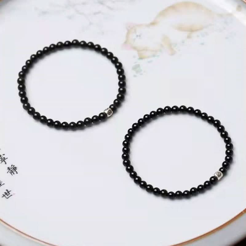 Obsidiaan Armband - Parels