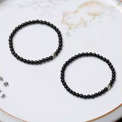 Obsidiaan Armband - Parels
