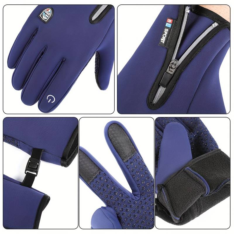 ThermaGuard All-Weather Handschoenen – Waterdicht, Winddicht en Touchscreen-Compatibel