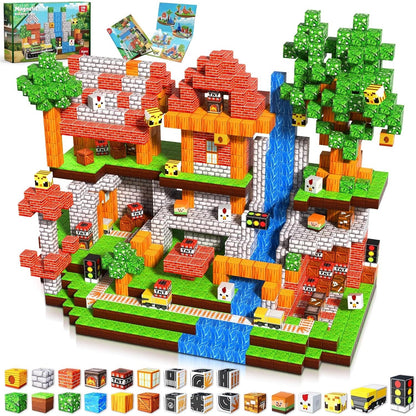 Suburb City - Magnetische Bouwtegels STEM Speelgoed | 2025 Dorpscollectie | 100–300 stuks | 2cm