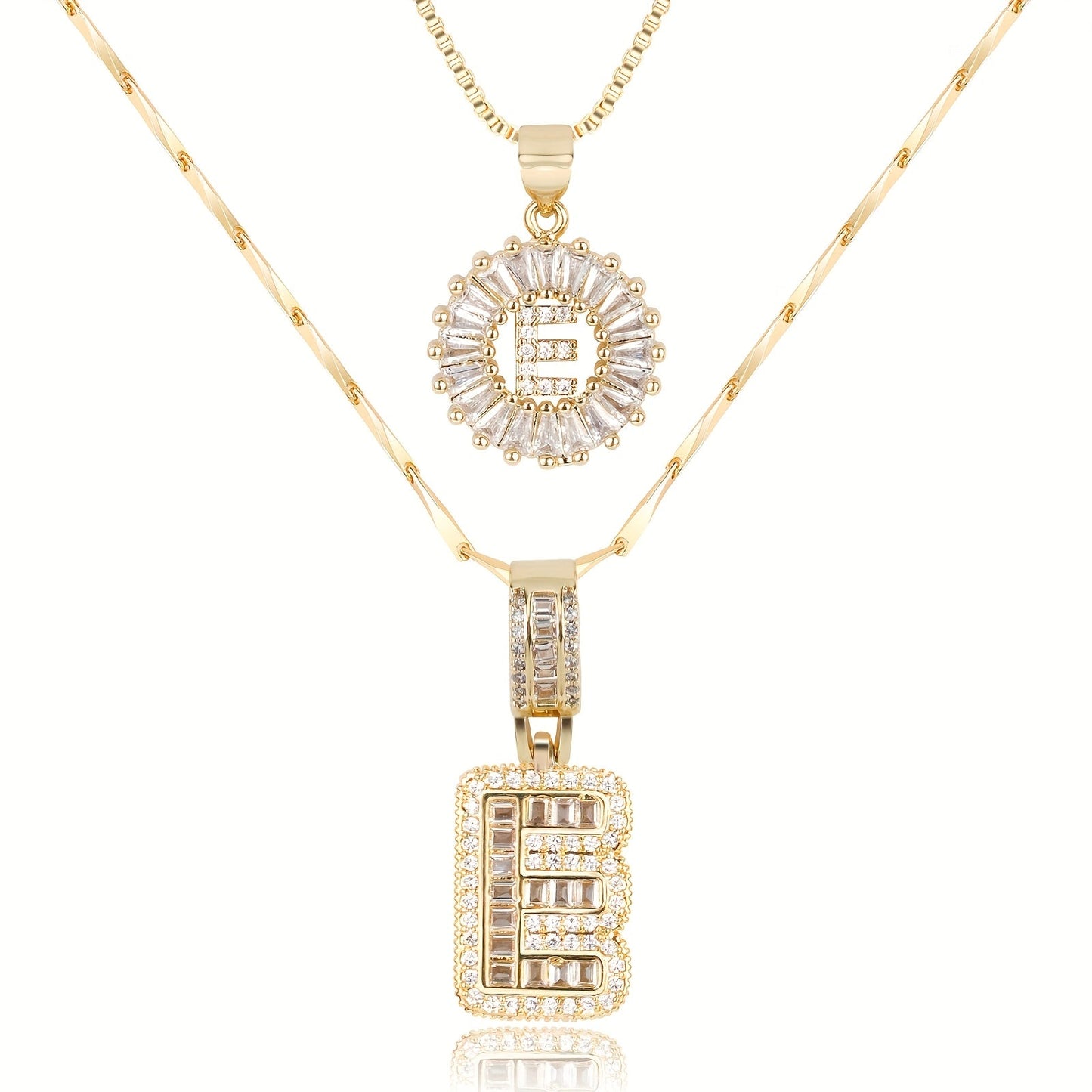GemLetter | 14K Ketting met Diamanten Initiaal Hanger