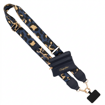 Clip & Go-riem met tasje – Luipaardcollectie