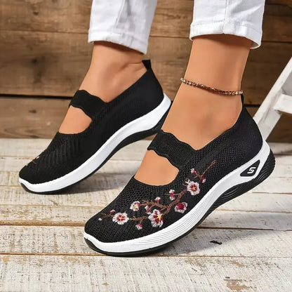 ErgoFlora – Bloemige Sneakers Met Orthopedisch Comfort