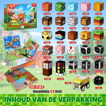 Suburb City - Magnetische Bouwtegels STEM Speelgoed | 2025 Dorpscollectie | 100–300 stuks | 2cm