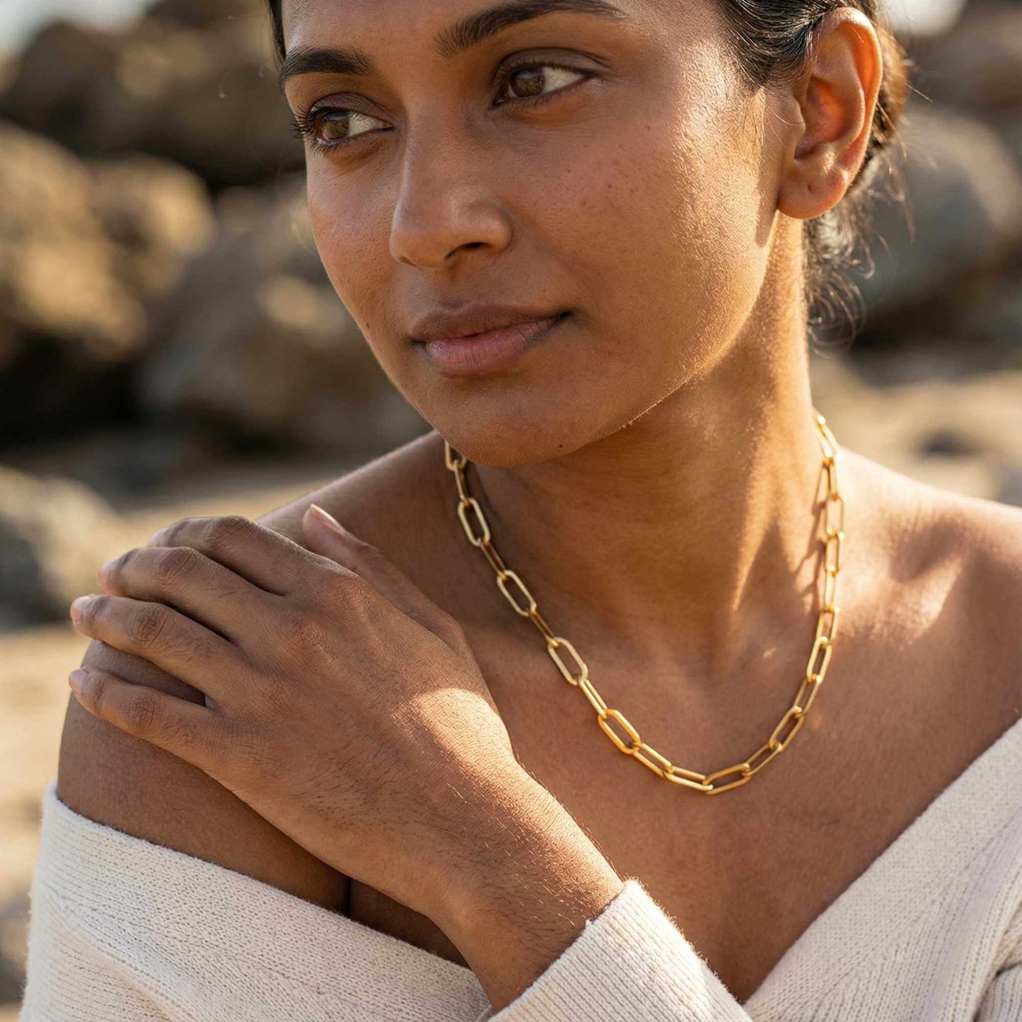 Ria-ketting met paperclipschakels