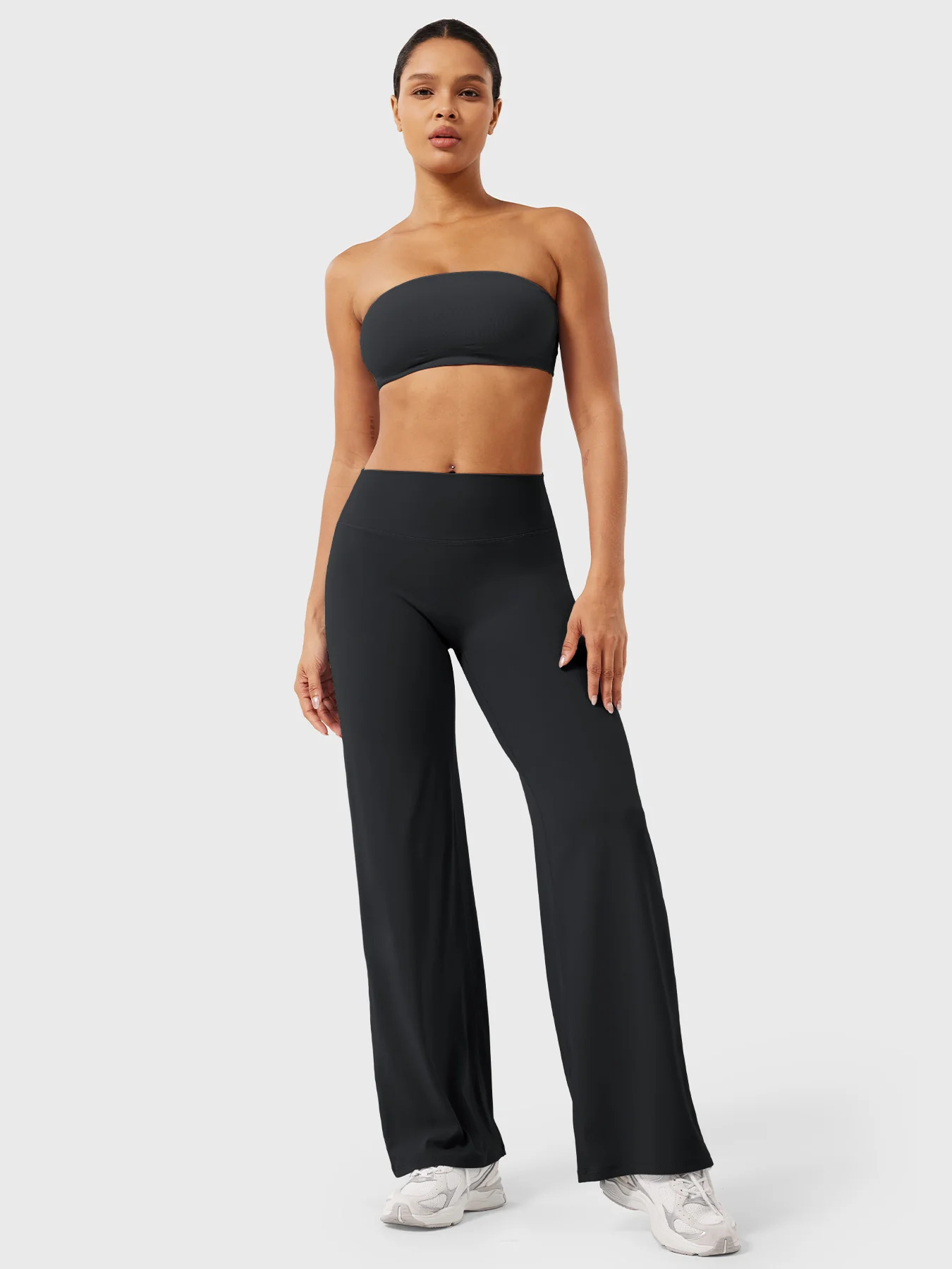 CurveFlex | Hoge Taille Straight-Leg Legging - Zwart