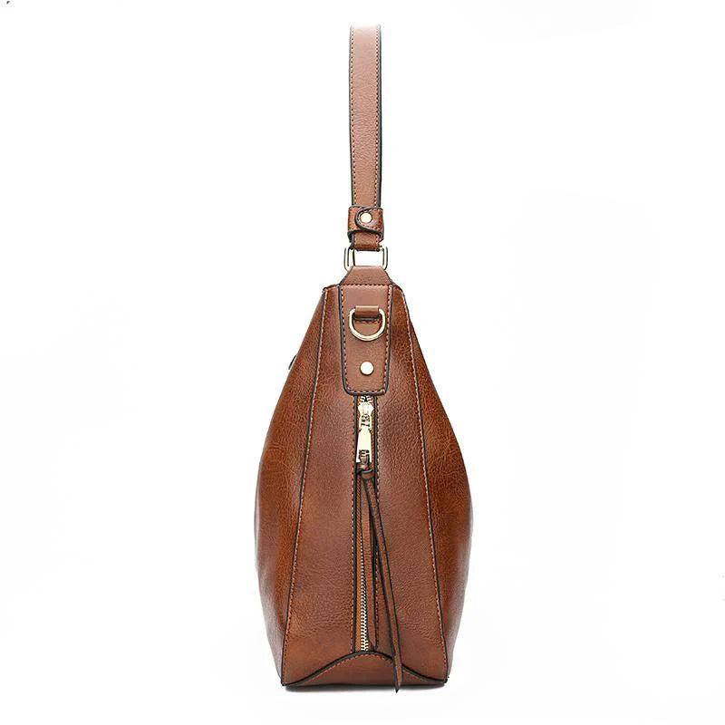 De Verona Luxe Lederen Anti-diefstal Handtas (+ GRATIS Portemonnee)