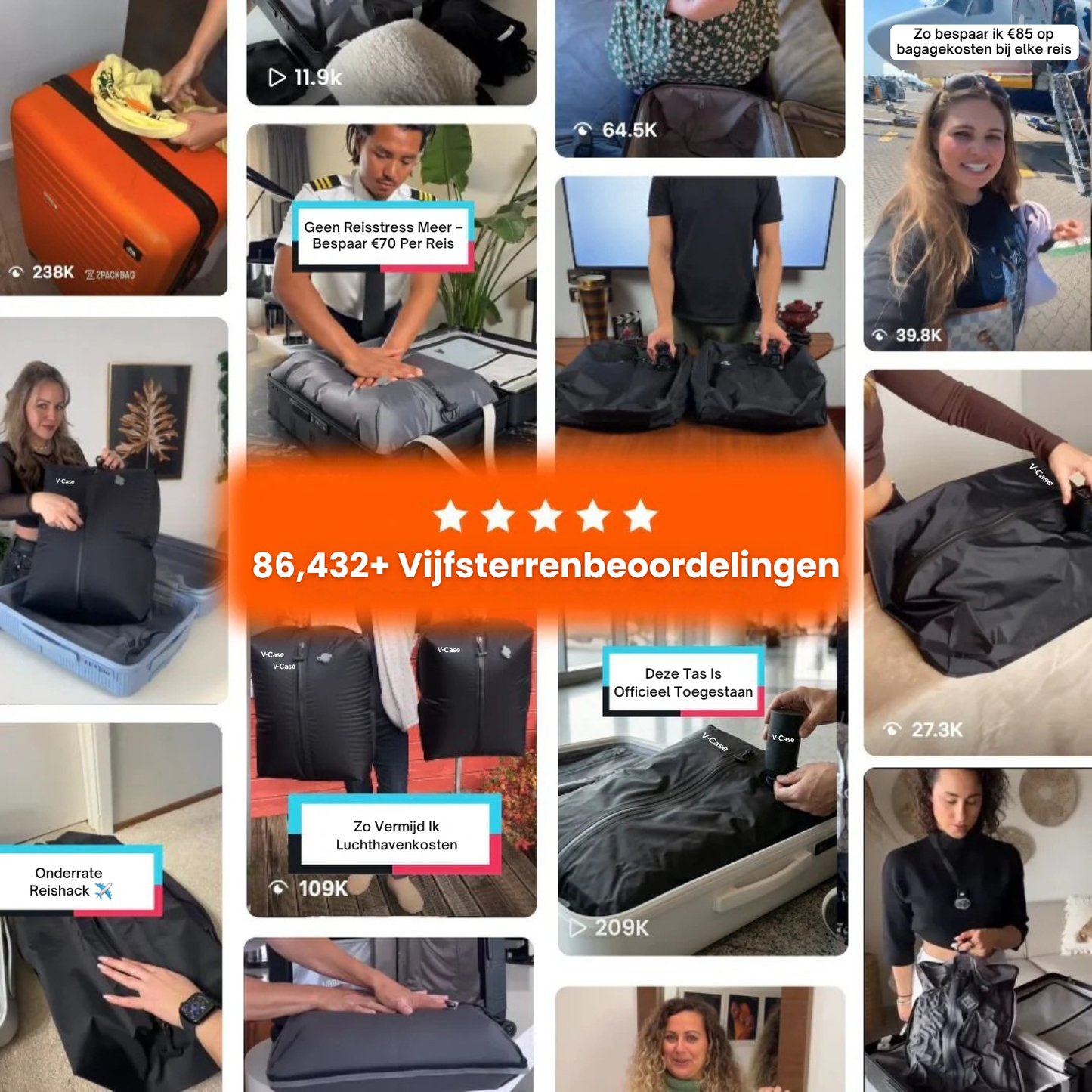 V-Case | Premium Vacuüm Bagage-Systeem