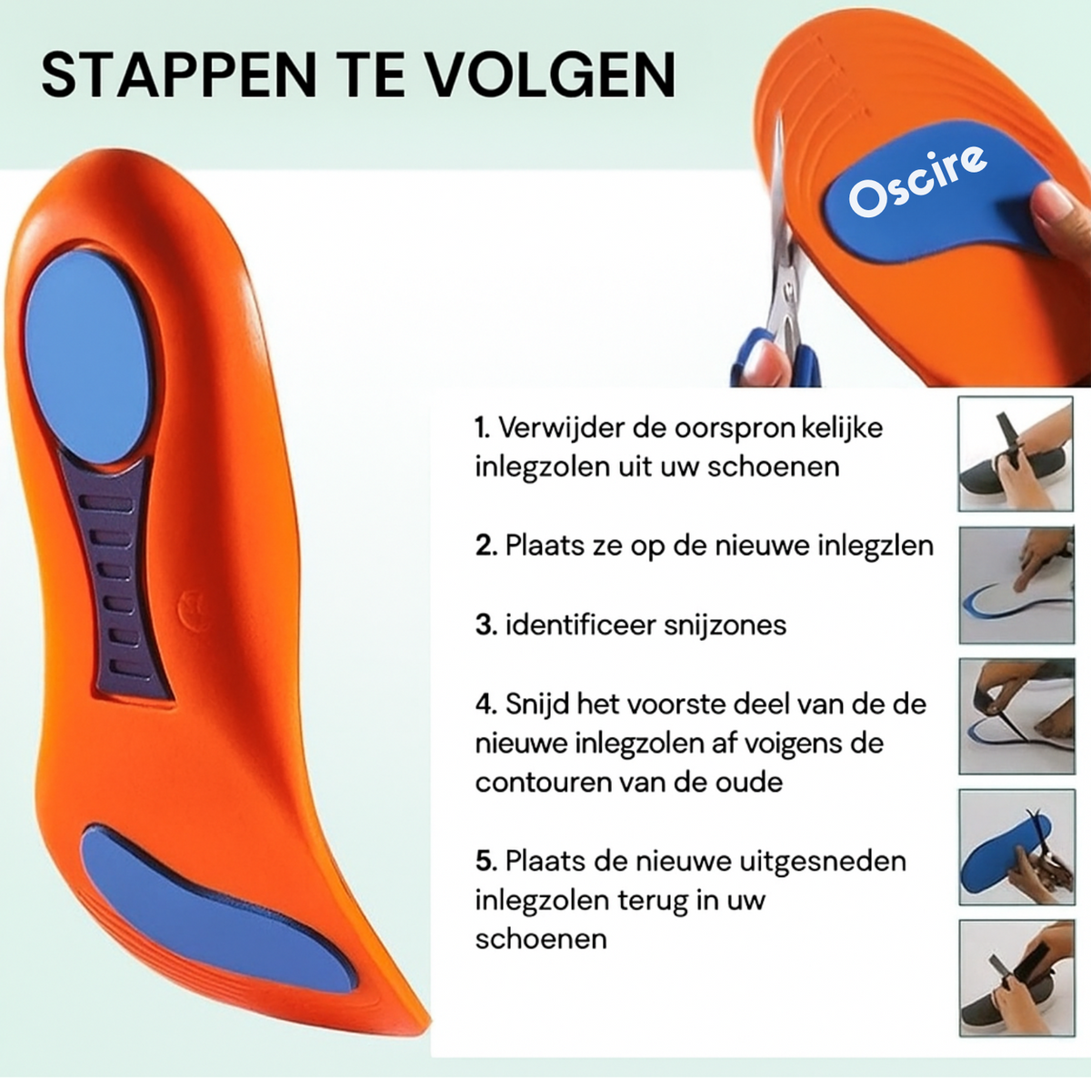 Paar orthopedische inlegzolen