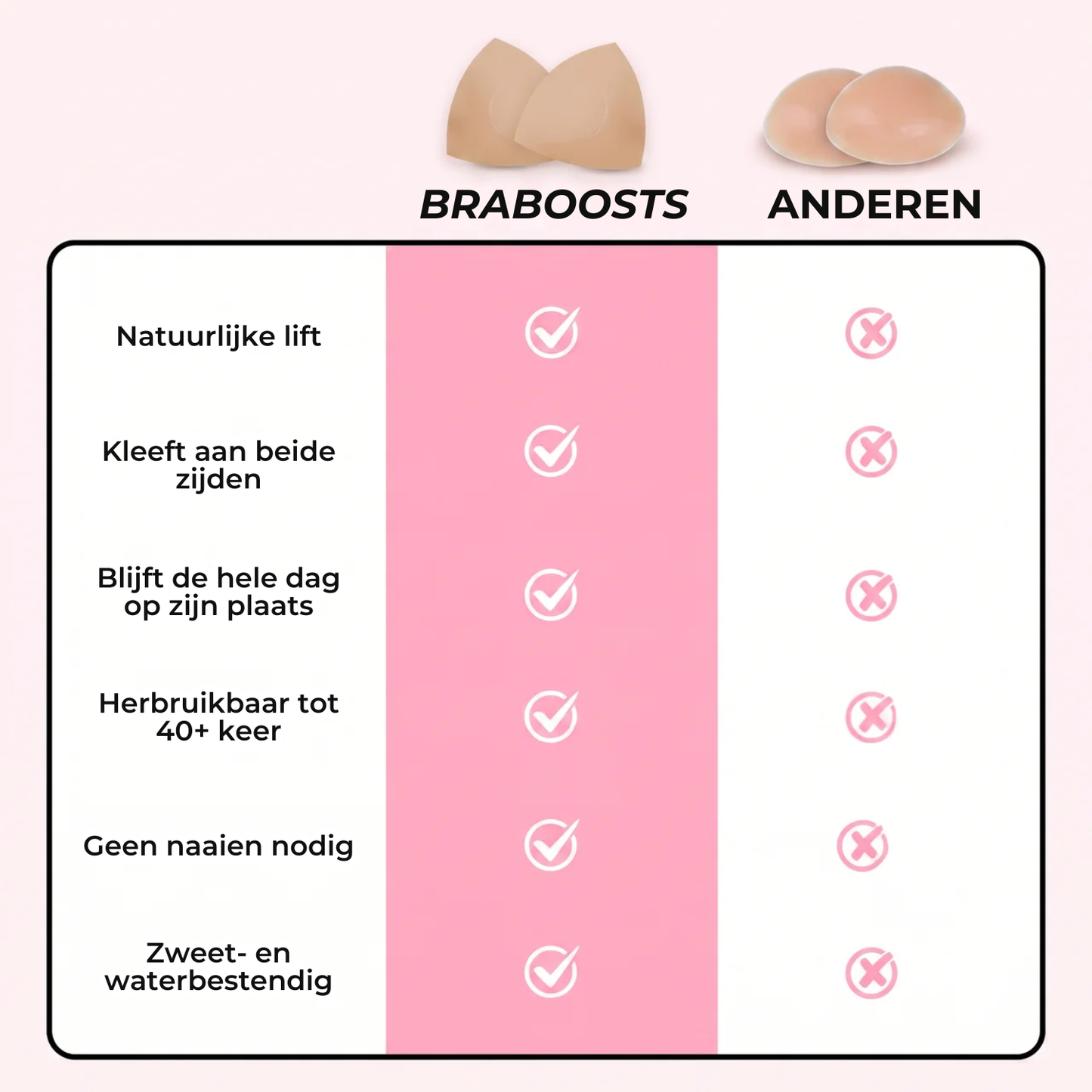 Onzichtbare lift-inzetstukken