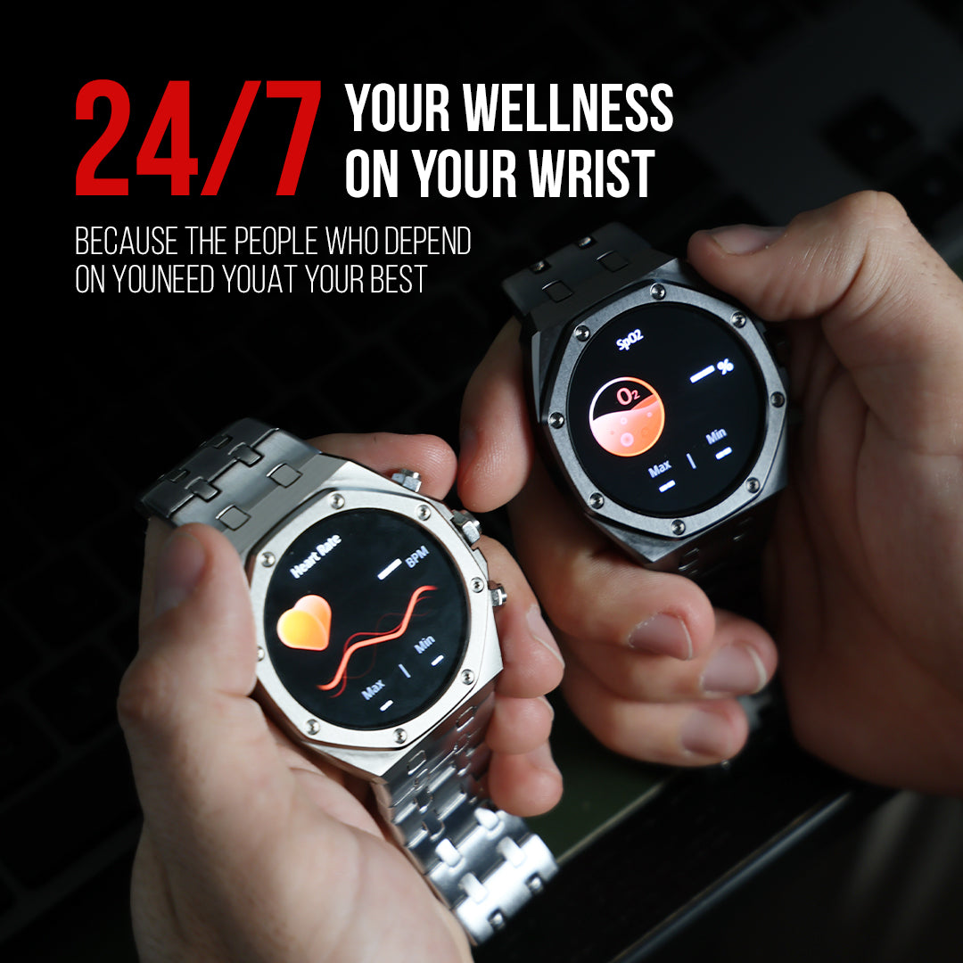Sentinel | Stalen hex-bezel smartwatch