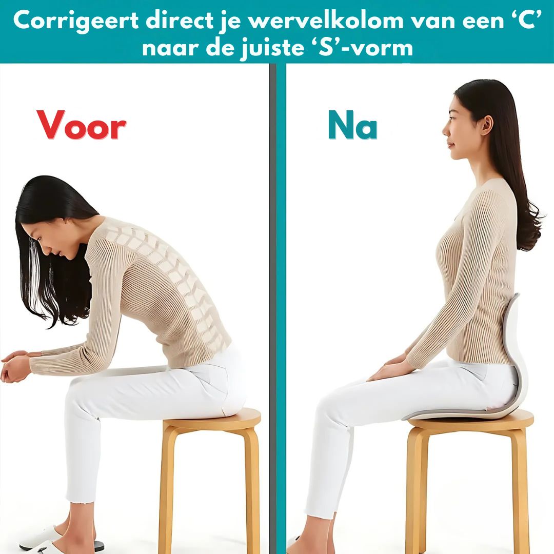 Ergonomische Comfortstoel | Verstelbare Rugsteun & Houdingscorrectie