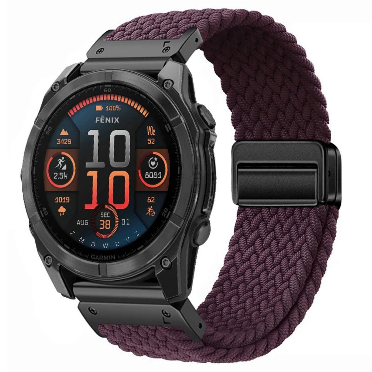 Magnetische nylon band met gesp voor Garmin